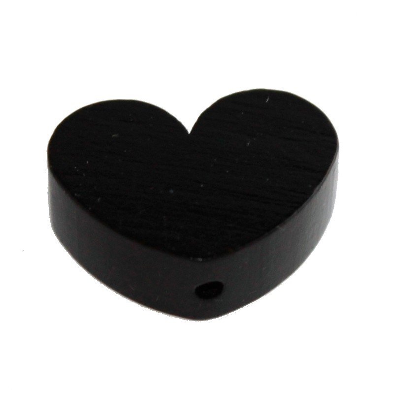 10 stk.  Tr�perler - Hjerter 30 mm - Lodret - Blandet.