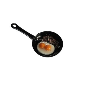 Stegepande med spejlg og bacon