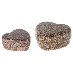 2 stk. hjertesker fra Maileg, med/uden navn