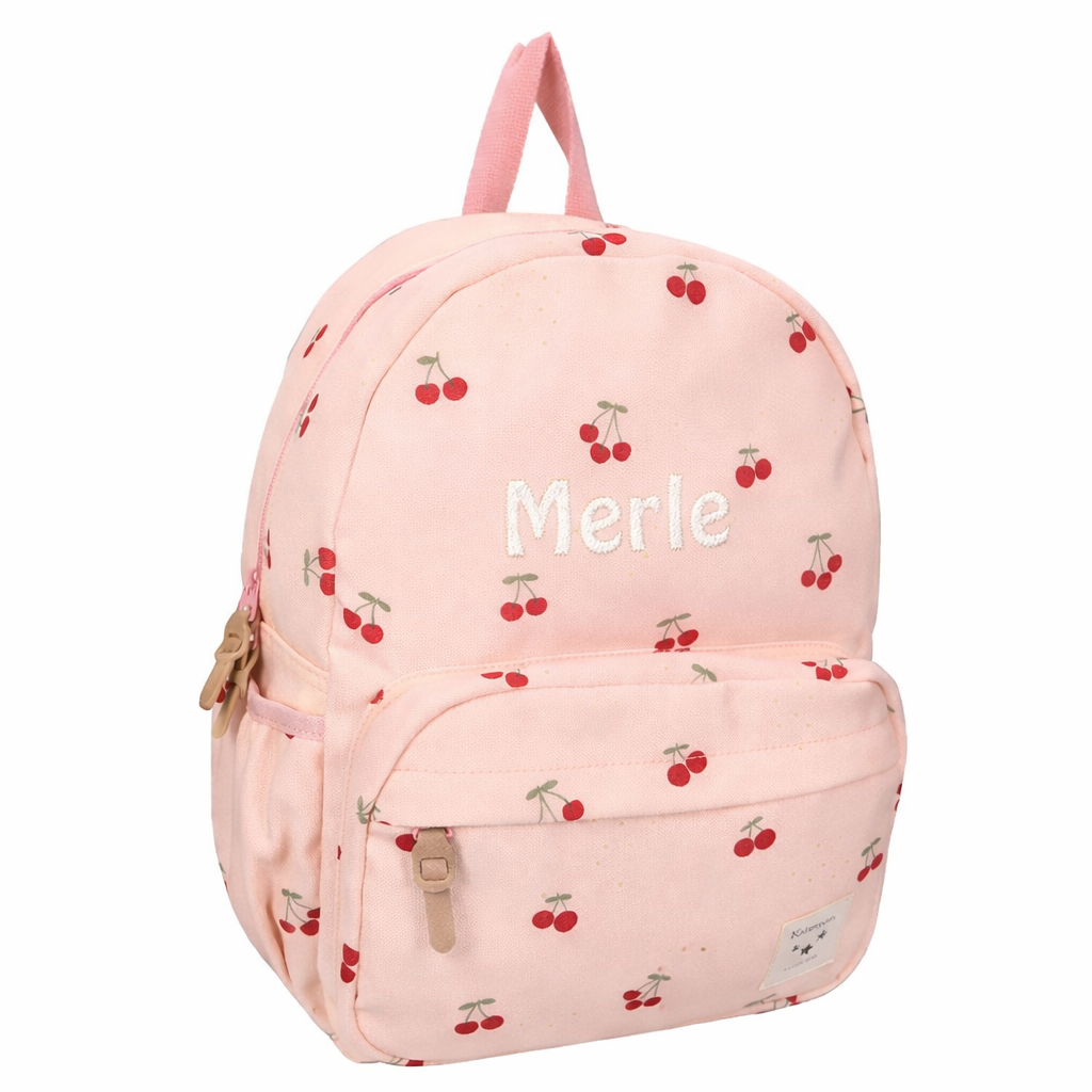 Kidzroom Skoletaske - Kirseb�r - med/uden navn