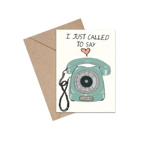 Tillykkekort - I just called to say