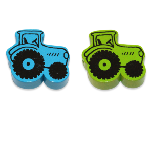 5 stk.Trperler - Traktor - Vandret - Blandet