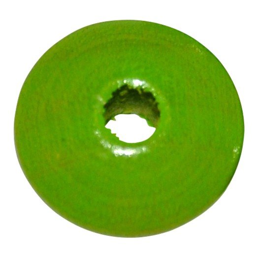 10 stk. - 14 mm linse tr�perle �blegr�n