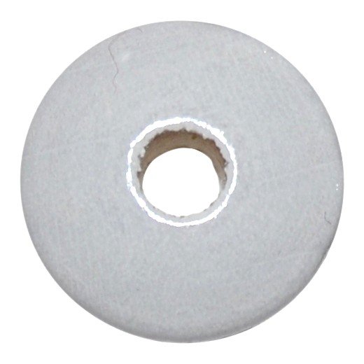 10 stk. - 14 mm linse tr�perle Hvid