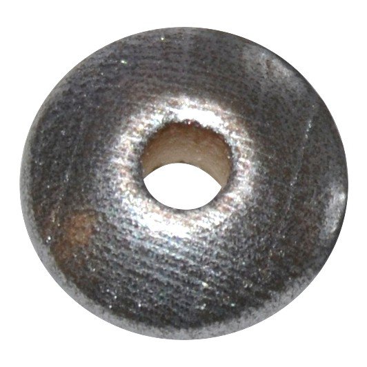 10 stk. - 14 mm linse tr�perle S�lv