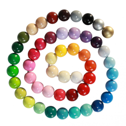 25 stk. - 8 mm runde tr�perler