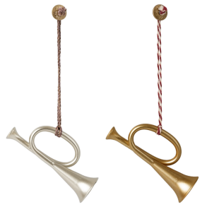 1 stk.  Julepynt trompet fra Maileg, Vlg farve