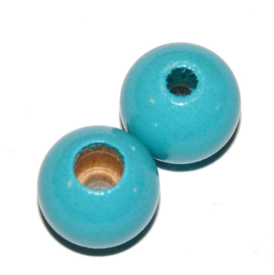 8 stk. - 12 mm sikkerheds tr�perler Turkis