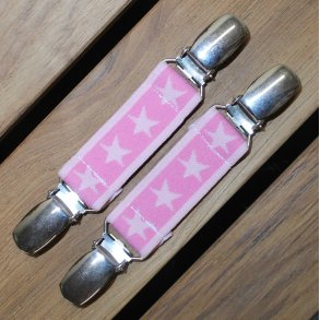 Vanteholdere - Pink med stjerner