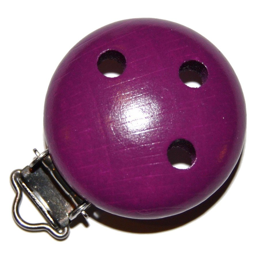 1 stk. Tr�clips ensfarvede Violet