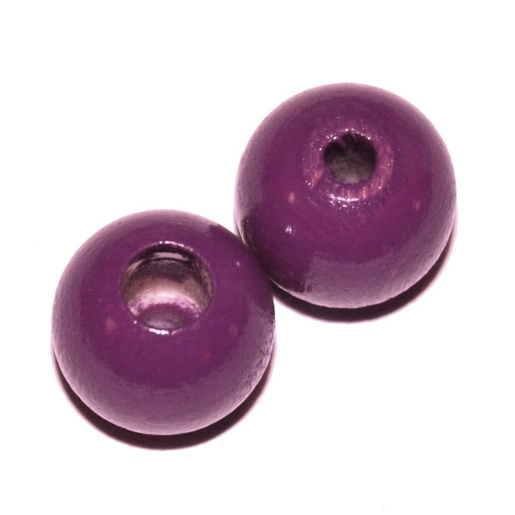 8 stk. - 12 mm sikkerheds tr�perler Violet