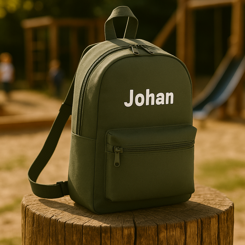 Børnerygsæk, Army Grøn -med/uden navn