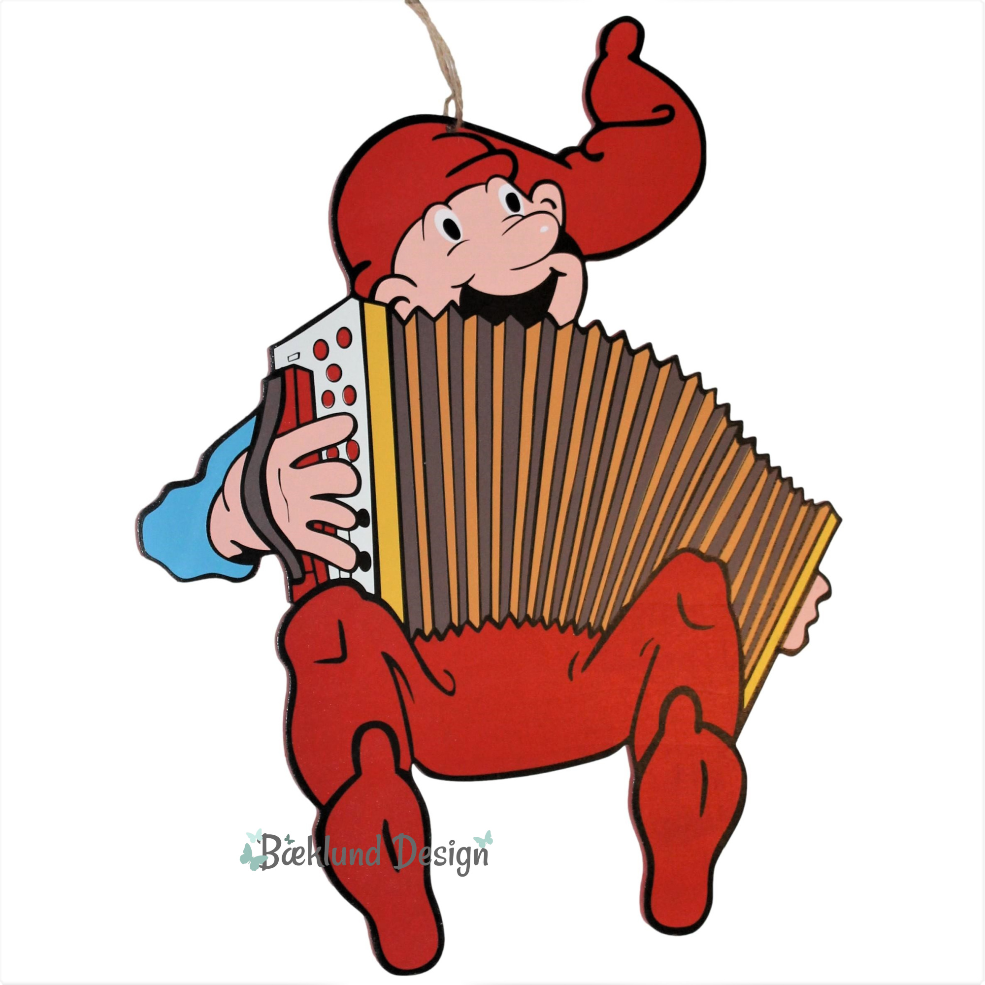 Bramming kravlenisse i træ 40 cm - Harmonika