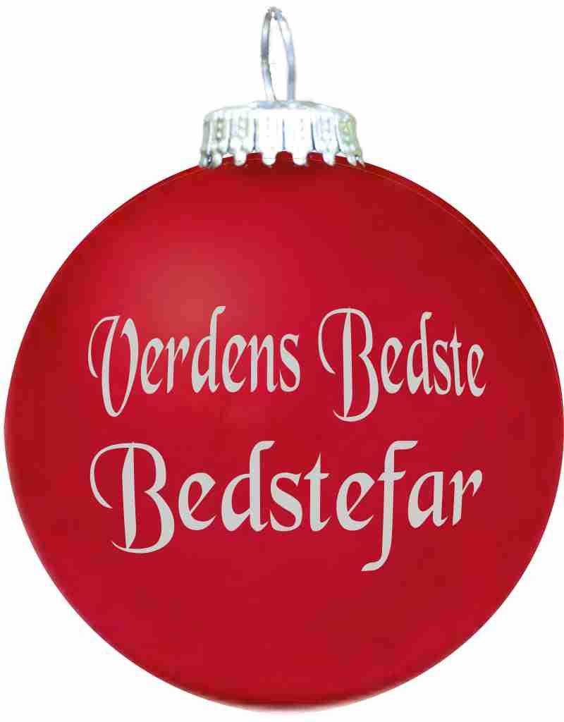Julekugle - Mat - Verdens Bedste Bedstefar