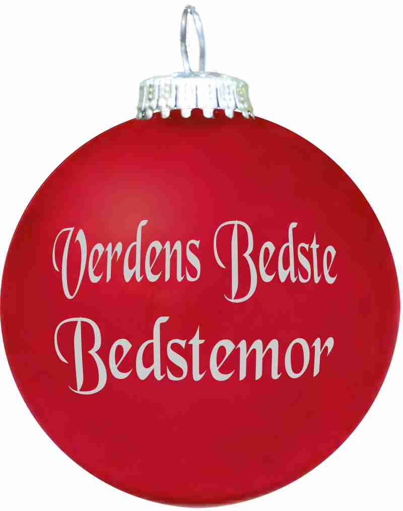 Julekugle - Mat - Verdens Bedste Bedstemor