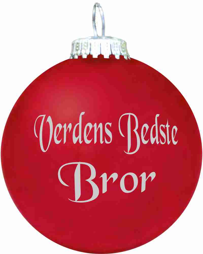 Julekugle - Mat - Verdens Bedste Bror