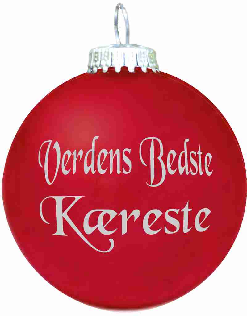 Julekugle - Mat - Verdens Bedste Kæreste