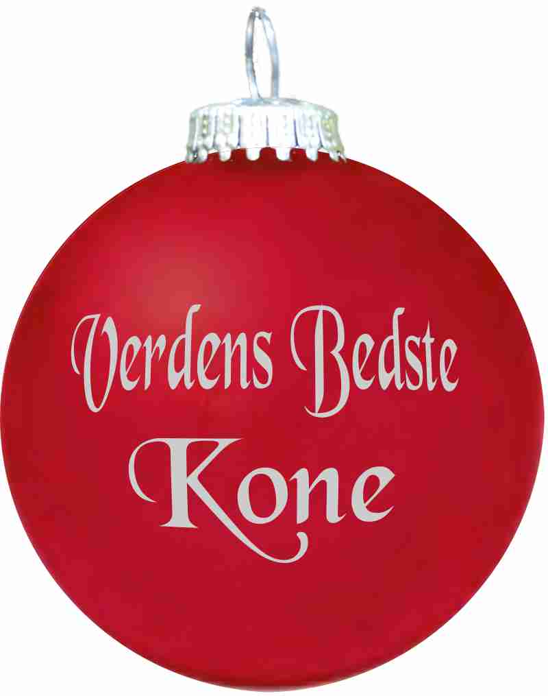 Julekugle - Mat - Verdens Bedste Kone