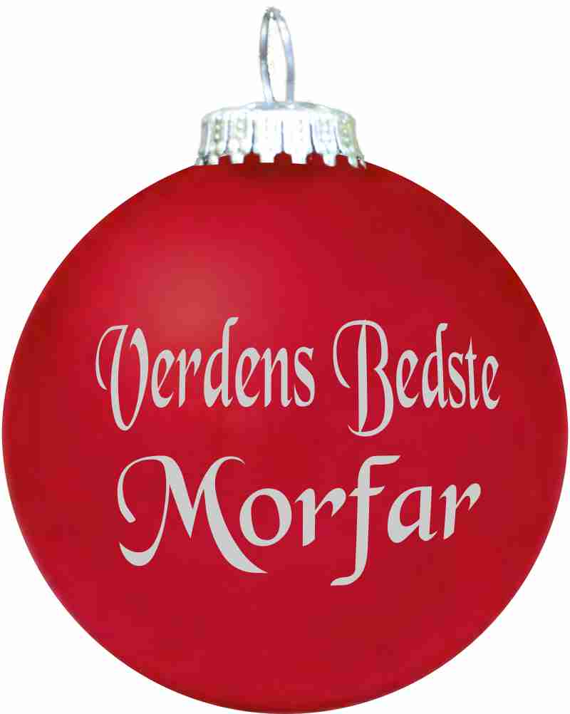 Julekugle - Mat - Verdens Bedste Morfar