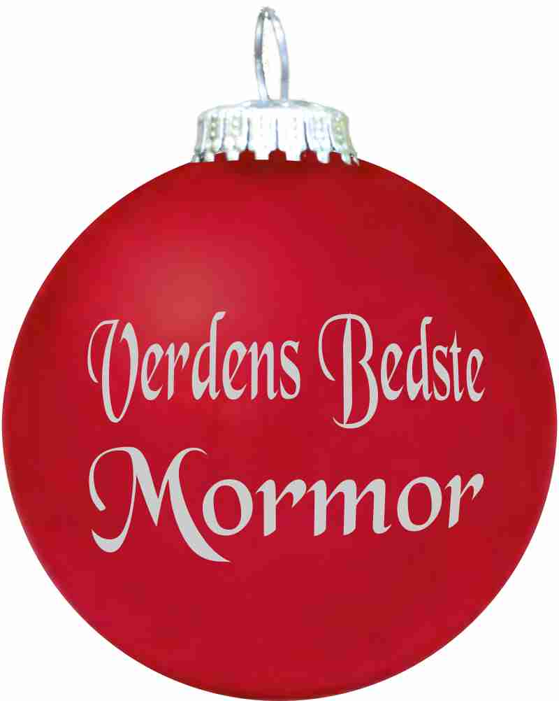 Julekugle - Mat - Verdens Bedste Mormor