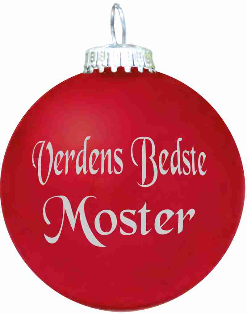 Julekugle - Mat - Verdens Bedste Moster