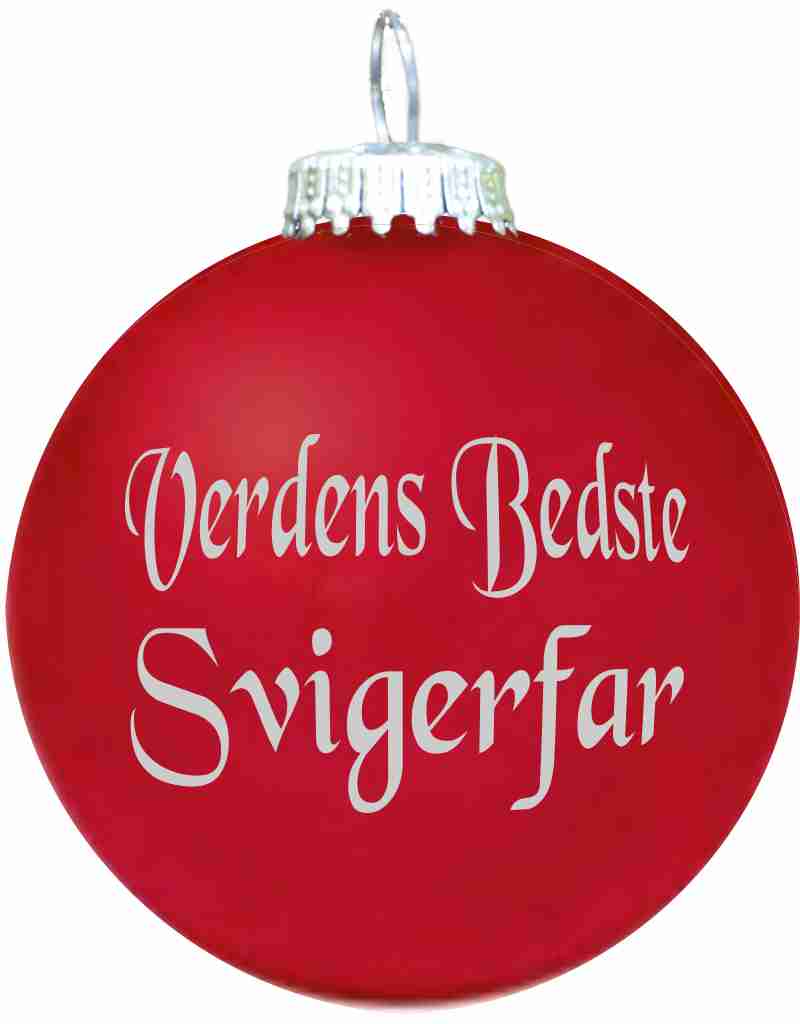 Julekugle - Mat - Verdens Bedste Svigerfar