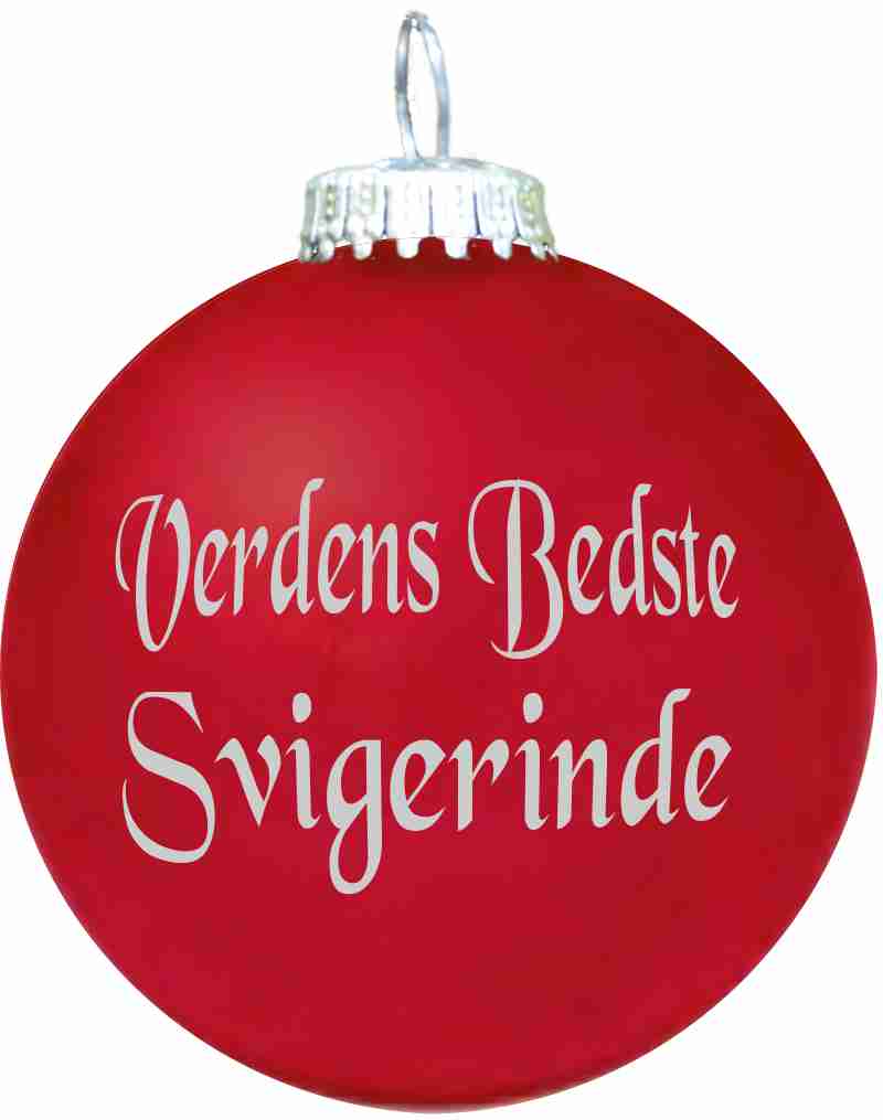 Julekugle - Mat - Verdens Bedste Svigerinde