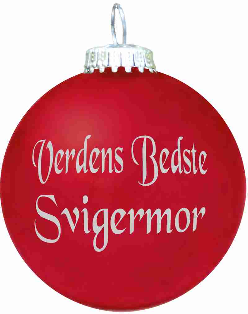 Julekugle - Mat - Verdens Bedste Svigermor