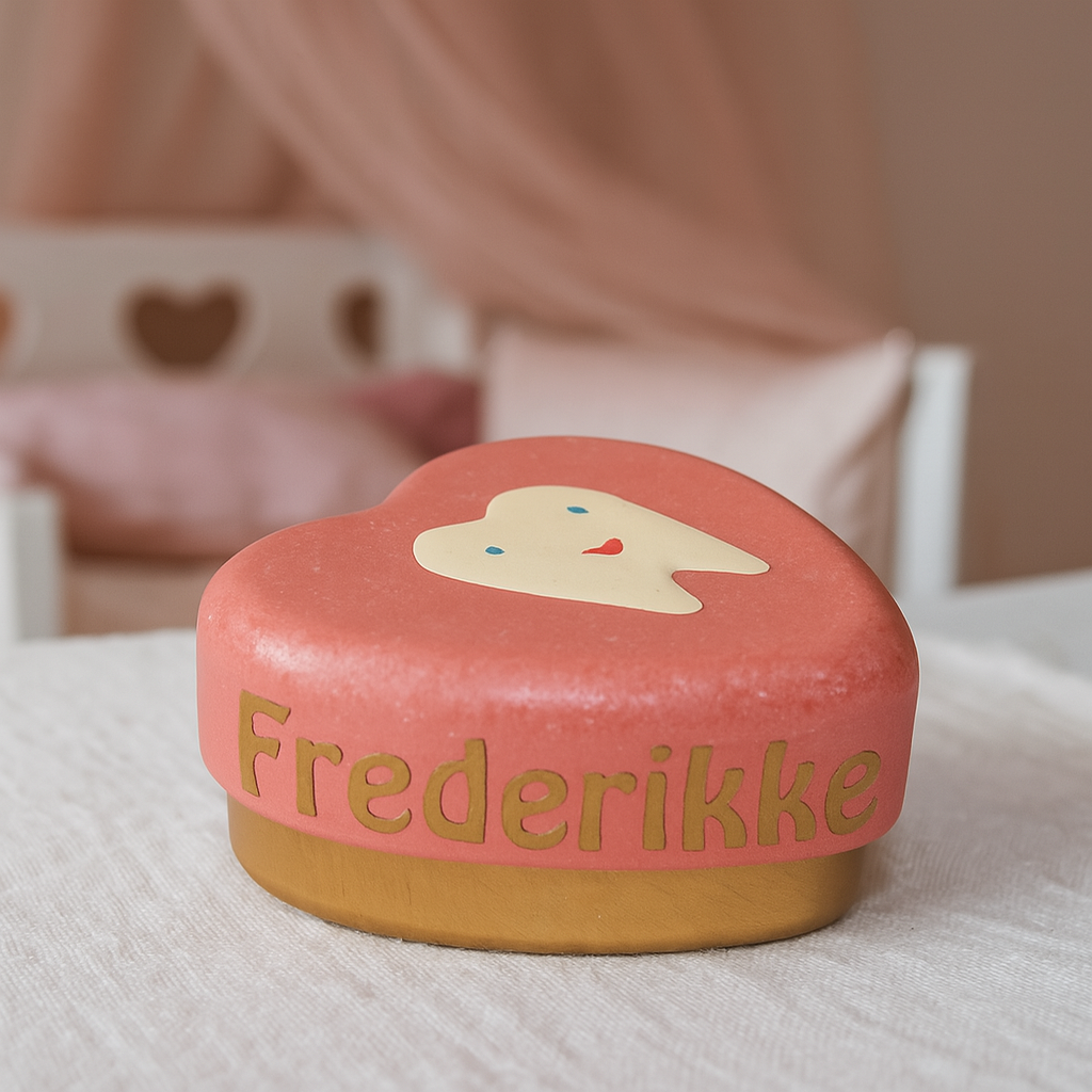 Tandæske til mælketænderne fra Maileg-Rosa-med/uden navn